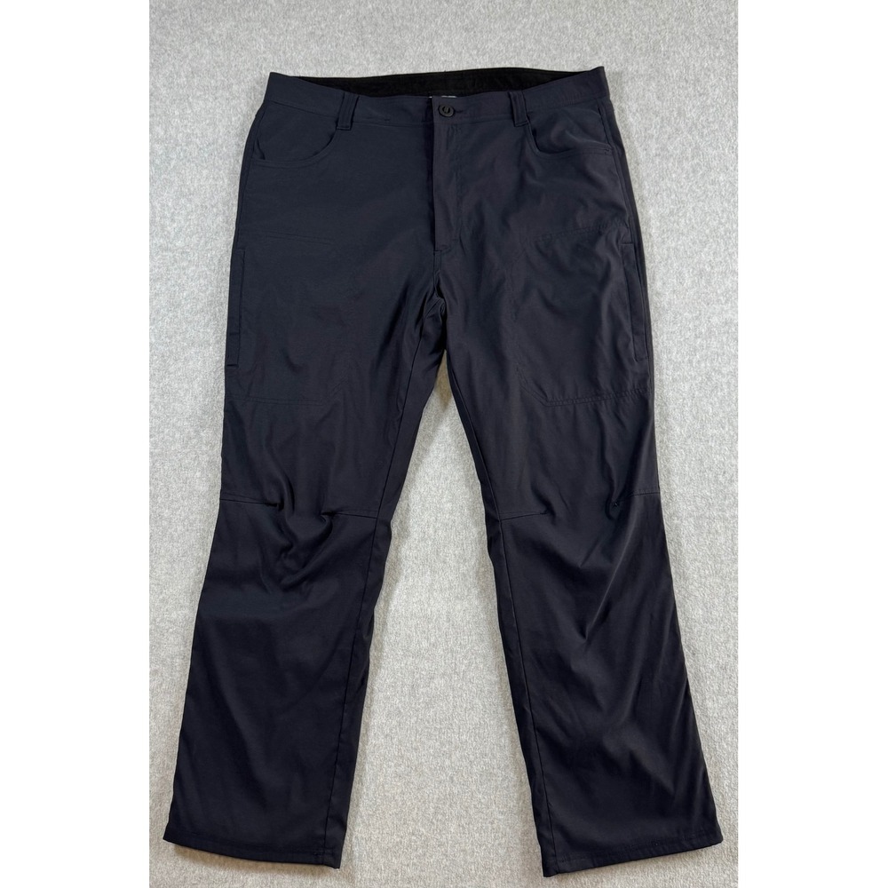Orvis Mens Fleece Lined Pants 38x30 Performance Gray Outdoor Hiking Straight Leg